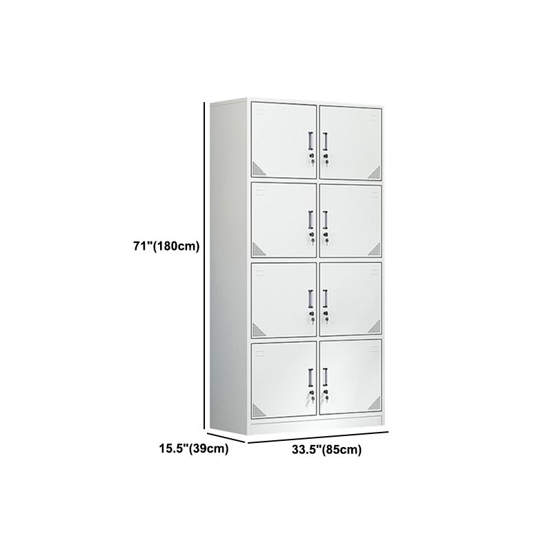 Modern Style Metal Wardrobe White Colour Wardrobe Closet for Home