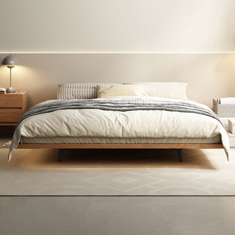 Scandinavian Solid Wood Bed Frame 6.23" Tall Low Profile Bed
