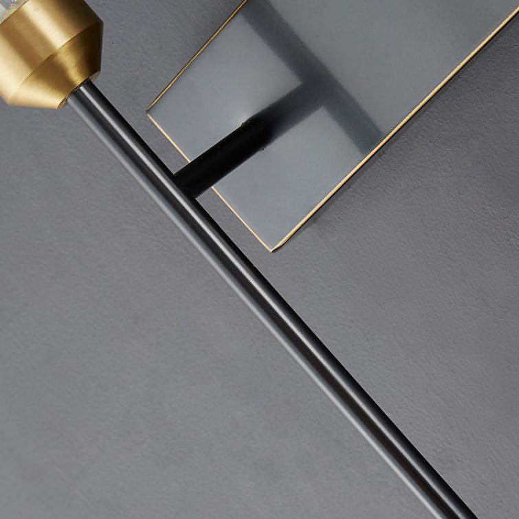 Schwarzsteinförmige Leuchtenleuchte Einfachheitstil Kristallwandhalterung Leuchte Leuchte