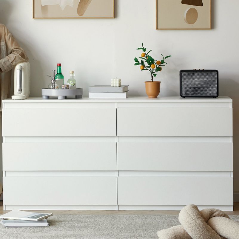 Contemporary Engineered Wood Vertical Storage Chest Bedroom Chest with Drawers