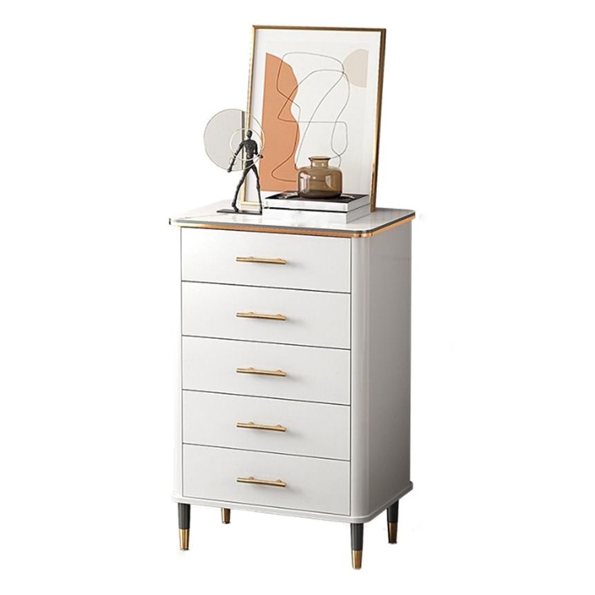 Contemporary Wood Accent Chest with Straight Legs 15.74" Wide Chest