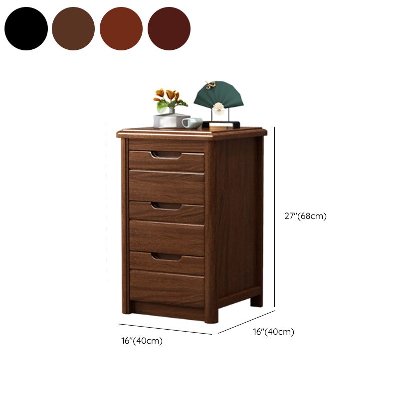 Vertical Chest Bedroom Solid Wood 16" W Storage Chest with Drawers