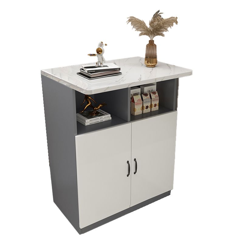 Indoor Contemporary Bar Dining Table Rectangle Bar Table with Cabinet