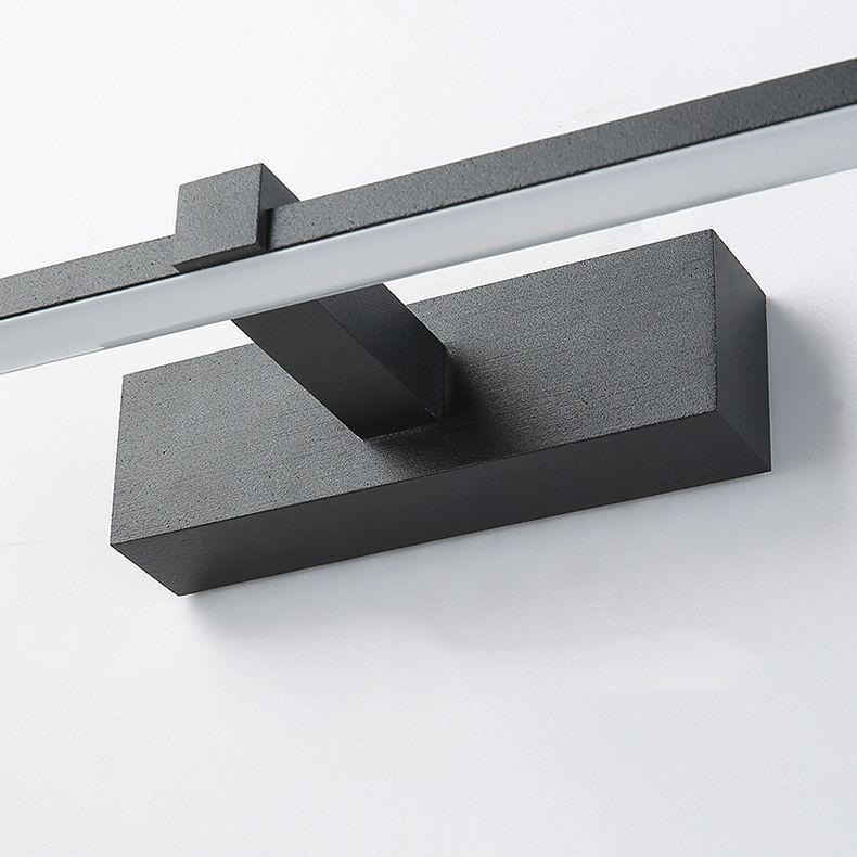 Metal Linear Shape Wall Sconce Modern Style 1 Light Mirror Wall Mounted Light