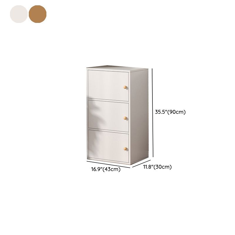 Modern Wooden Accent Cabinet Rectangle Storage Cabinet with Drawer