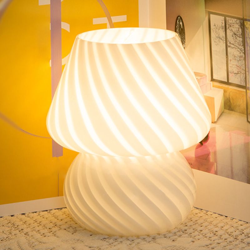 Ultra-modern Simplicity Gourd Table Lamp Hand-Blown Glass Nightstand Lamp for Bedroom