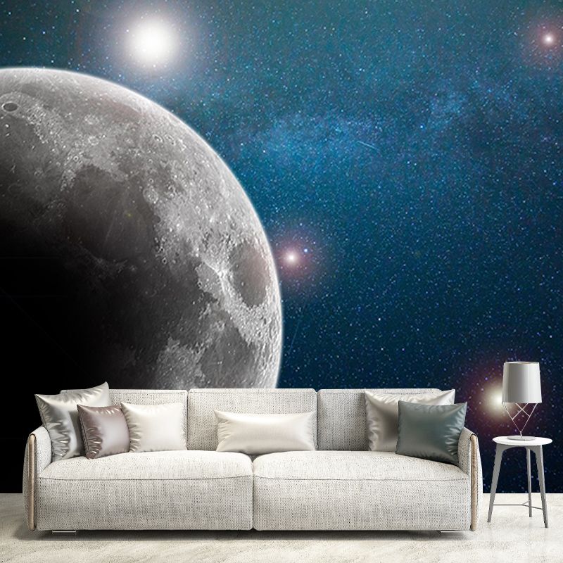 Earth Planet Horizontal Illustration Universe Mural Decorative Eco-friendly for Decoration