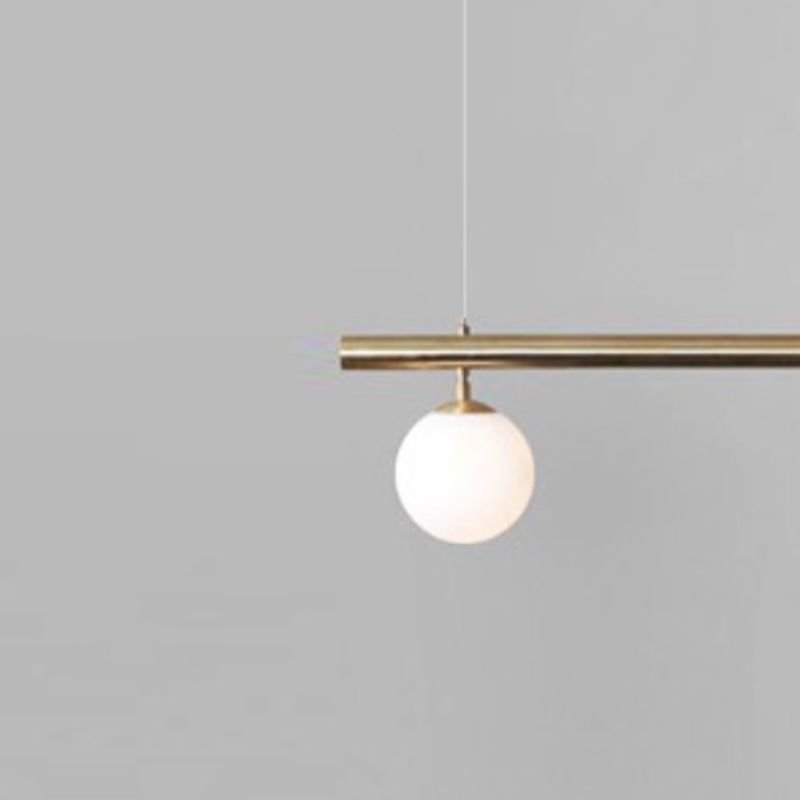 Metal Kitchen Island Lighting Industrial Glass Shaded Ceiling Light for Room
