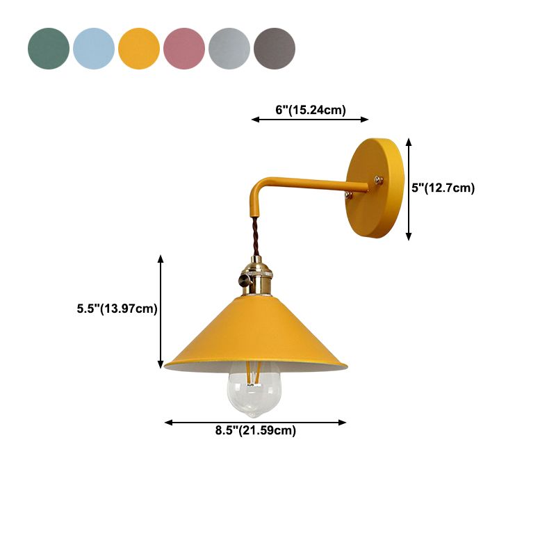 Metal Wall Mounted Lighting Industrial Style Sconce Light Fixture