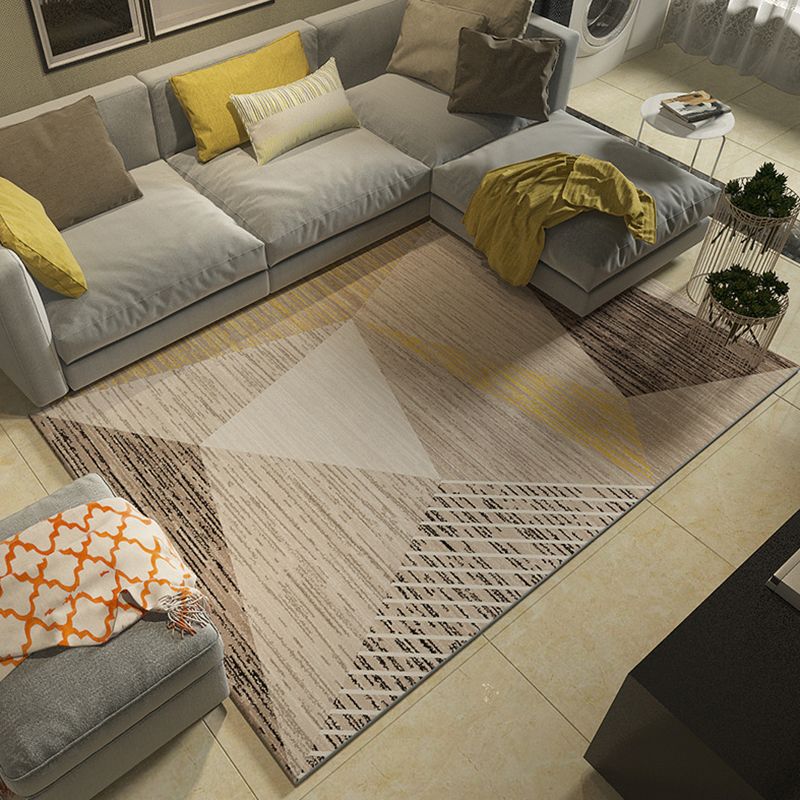 Meerkleurig geometrisch designtapijt Eigentijds decoratief binnentapijt Polyester antislip tapijt voor huisdecoratie