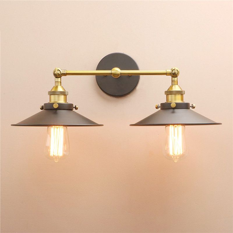 Luci in vetro trasparente2 a monte a monte Light Aibriught Bell Apparecchi per il bagno tradizionali per il bagno