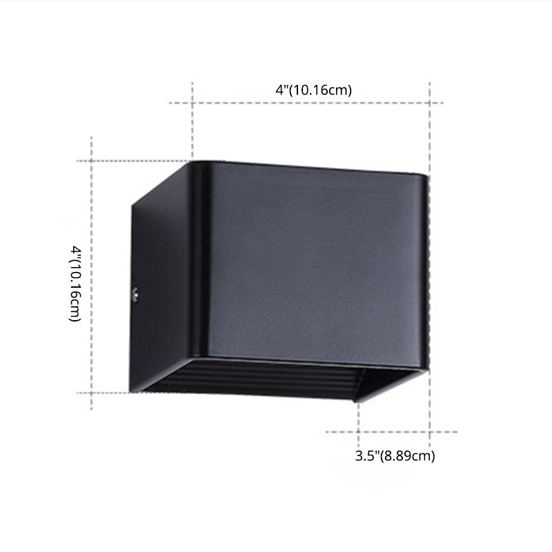 Modern Minimalist Style Geometric Wall Mounted Light Fixture Metal Wall Lamps