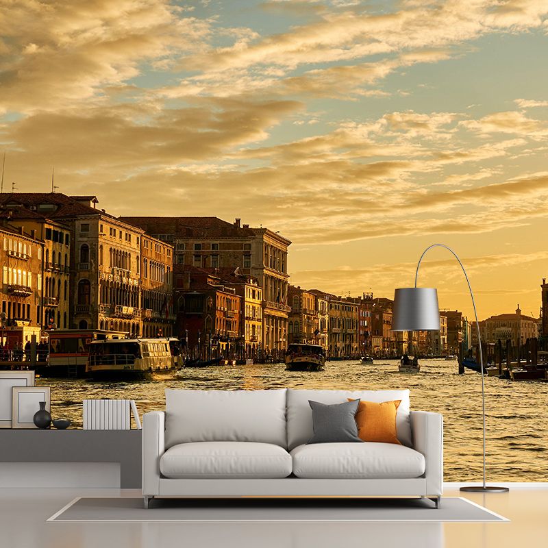 Crepuscular Scene Mural Mildew Resistant Eco-friendly Wall Decor Interior Wall Murals
