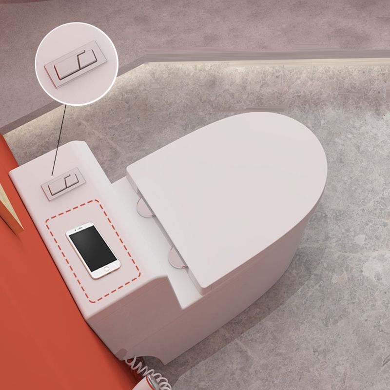Traditional Floor Mount Toilet White Seat Included Toilet Bowl for Bathroom