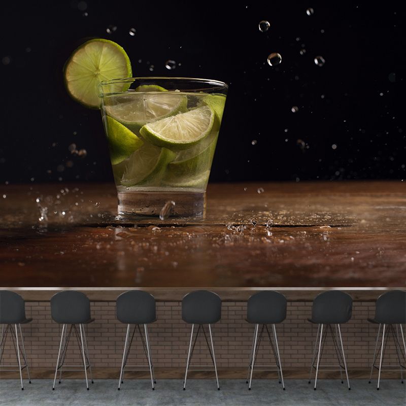 Photography Cocktail Wall Mural Decorative Restaurant Wall Art for Decoration