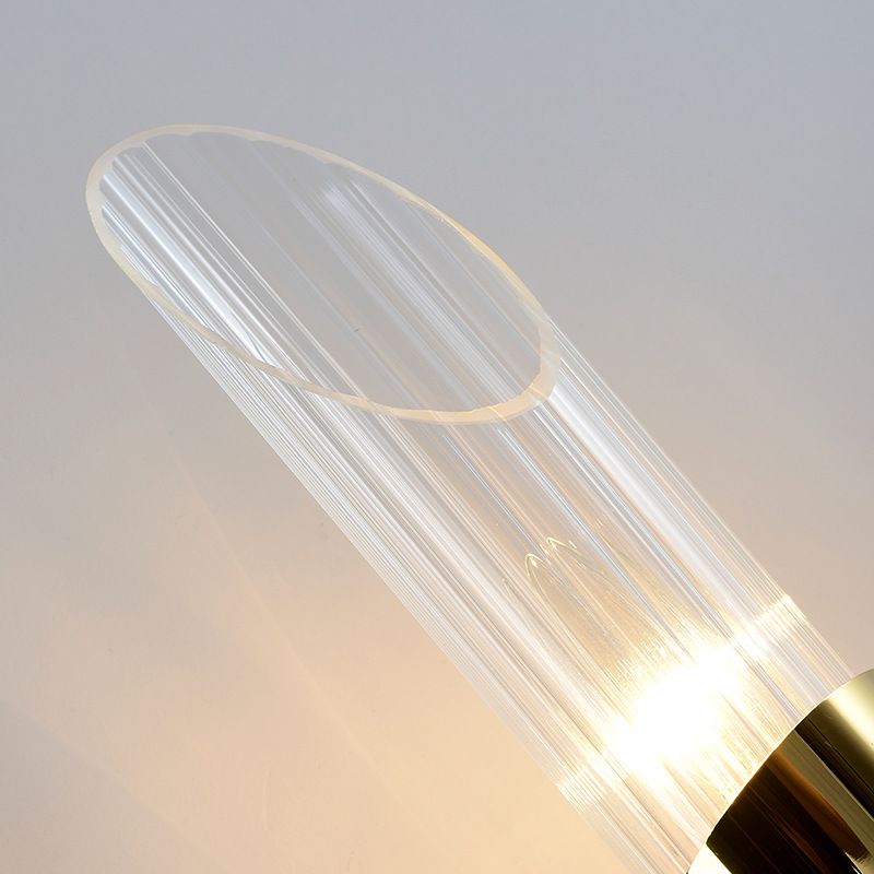 Minimalismo de vidrio biselado Minimalismo Luz de Luz Moderna Moderna de acero inoxidable Lámpara de montaje en pared LED de acero inoxidable