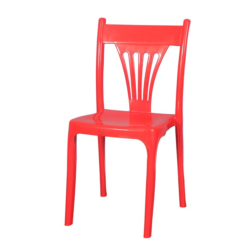 Sillas de comedor de estilo moderno, silla lateral sin brazos de plástico para cocina