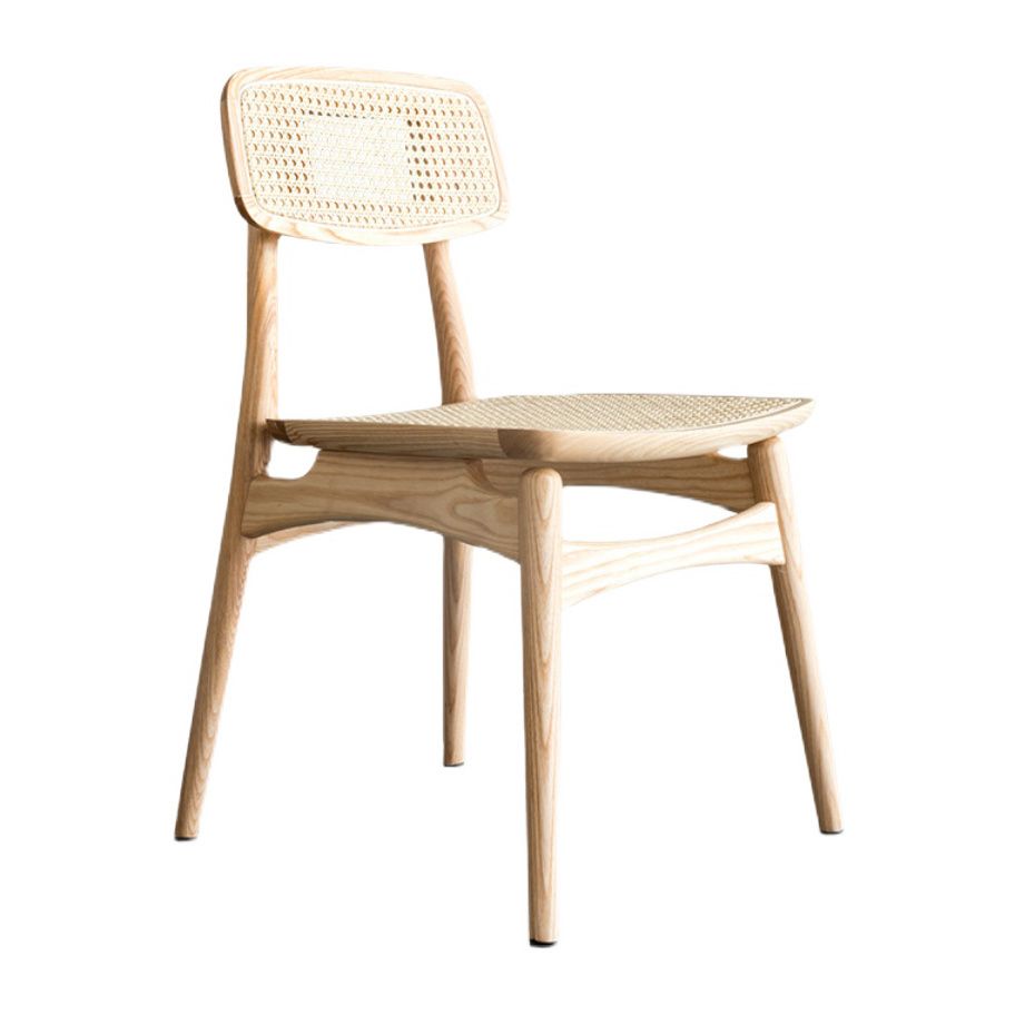 Chaise en bois de chêne de style contemporain, cuisine, salle à manger, chaises latérales à dossier ouvert