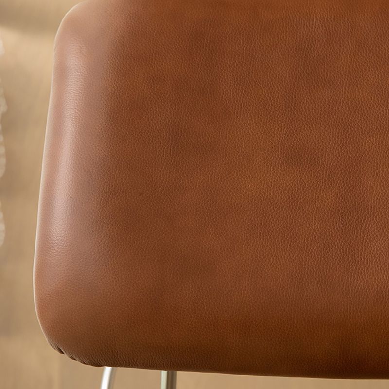 Nordic Style Leather Upholstered Barstool 4 Feet 27-inch Bar Stool for Dinning Room