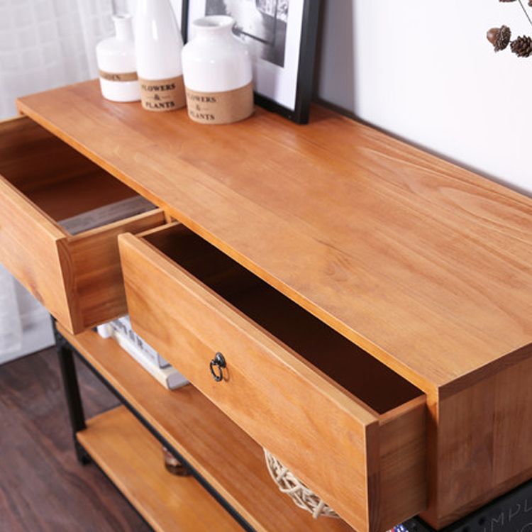 33.5" Tall Wood 2 - Drawer Chest Modern 3 Tier Storage Cabinet