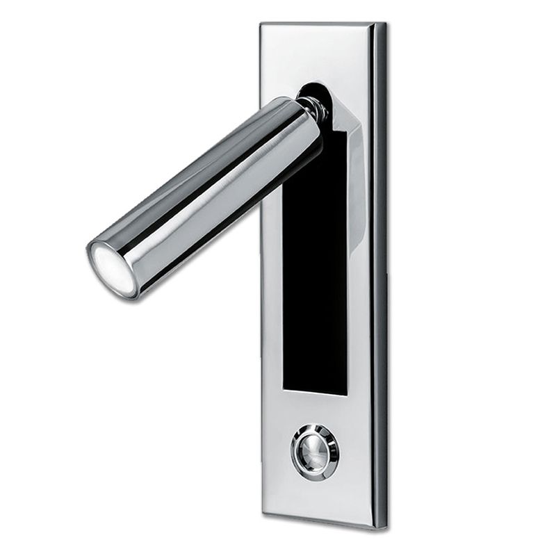 Luz de pared LED de estilo LED de estilo moderno Lámpara de lectura cilíndrica de cabecilla con interruptor independiente