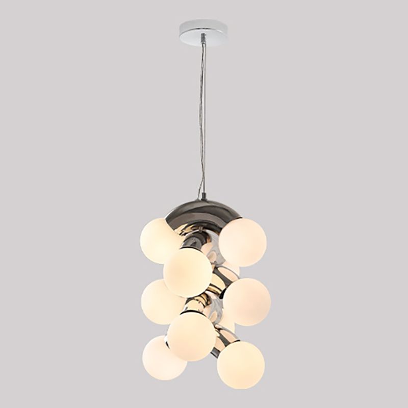 Multi Lights Chandelier Lighting Fixture Modern Chandelier Pendant Light with Glass Shade