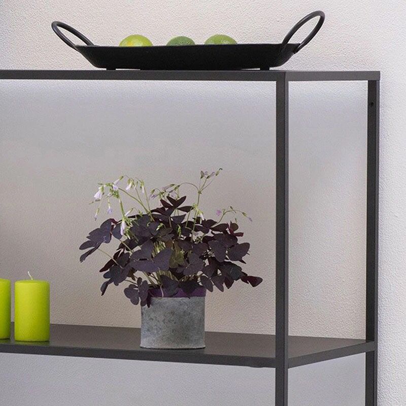 Minimalist Open Etagere Bookcase with Metal Rectangular Shelves Bookcase