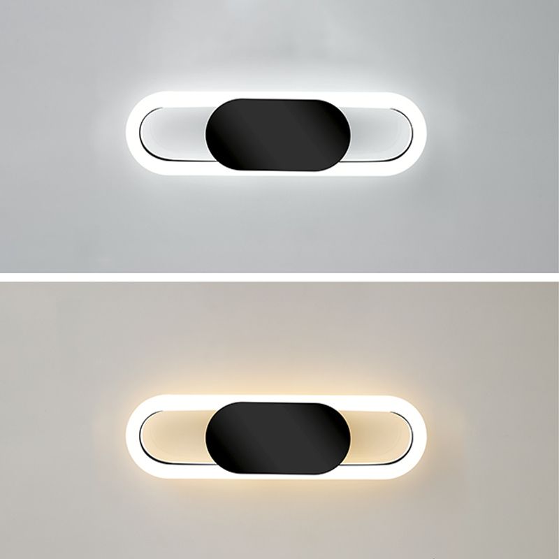 Modern Luxury Style Circular Sconce Light Fixtures Metal Wall Lighting Ideas for Bedroom