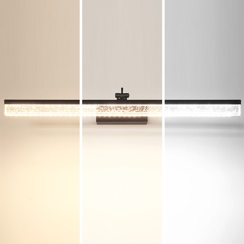 Modern Minimalist Style Streamlined Wall Mounted Vanity Lights Metal Vanity Sconce for Toilet