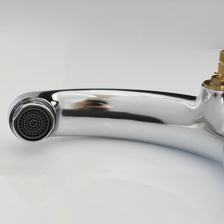 Modern Bathroom Faucet Chrome Knob Handle with Water Hose Vessel Sink Faucet