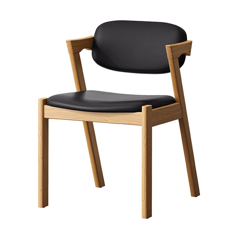 Traditional Dining Accent Chair Open Back Dining Room Chair for Home