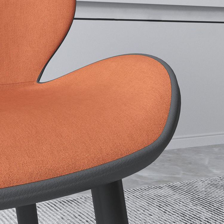Wingback tapizado moderno del final mate de la silla lateral del restaurante que cena la silla