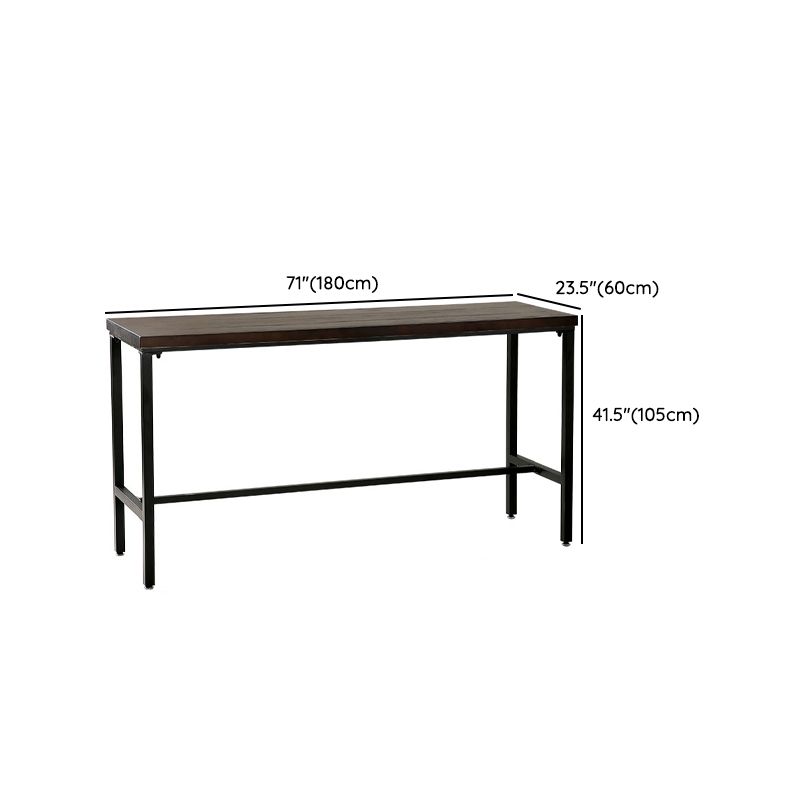 Modern Bar Height Table Solid Wood Bistro Bar Table for Patio Use