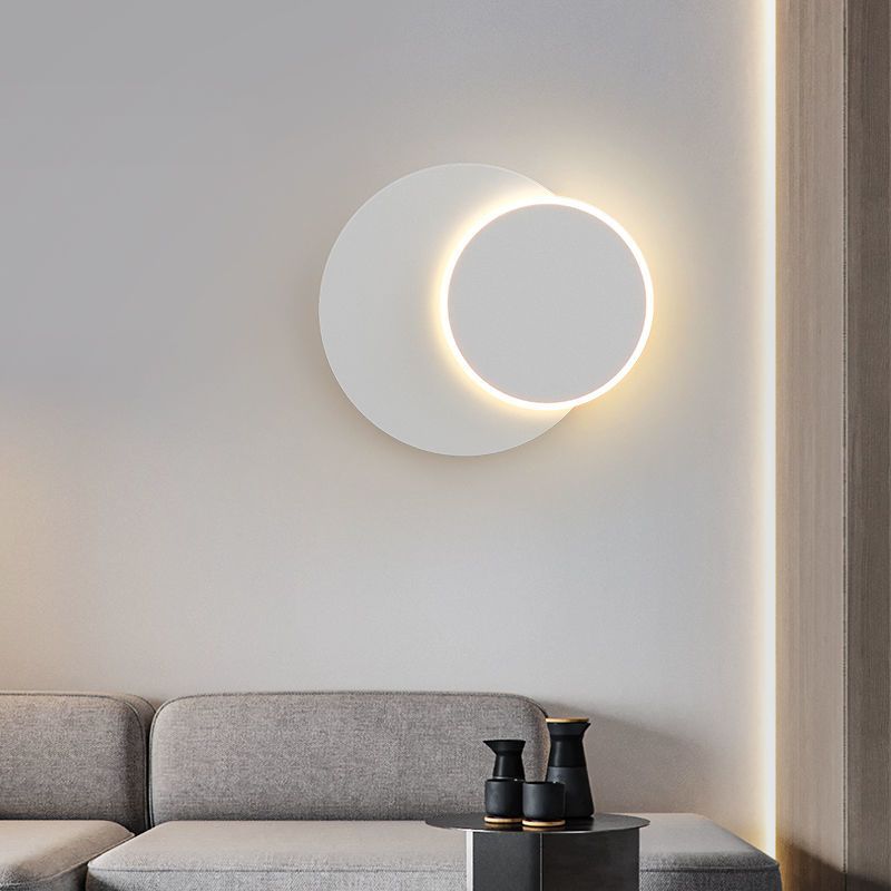 Modern Style Geometry Shape Wall Sconce Metal Light Sconces for Bedroom