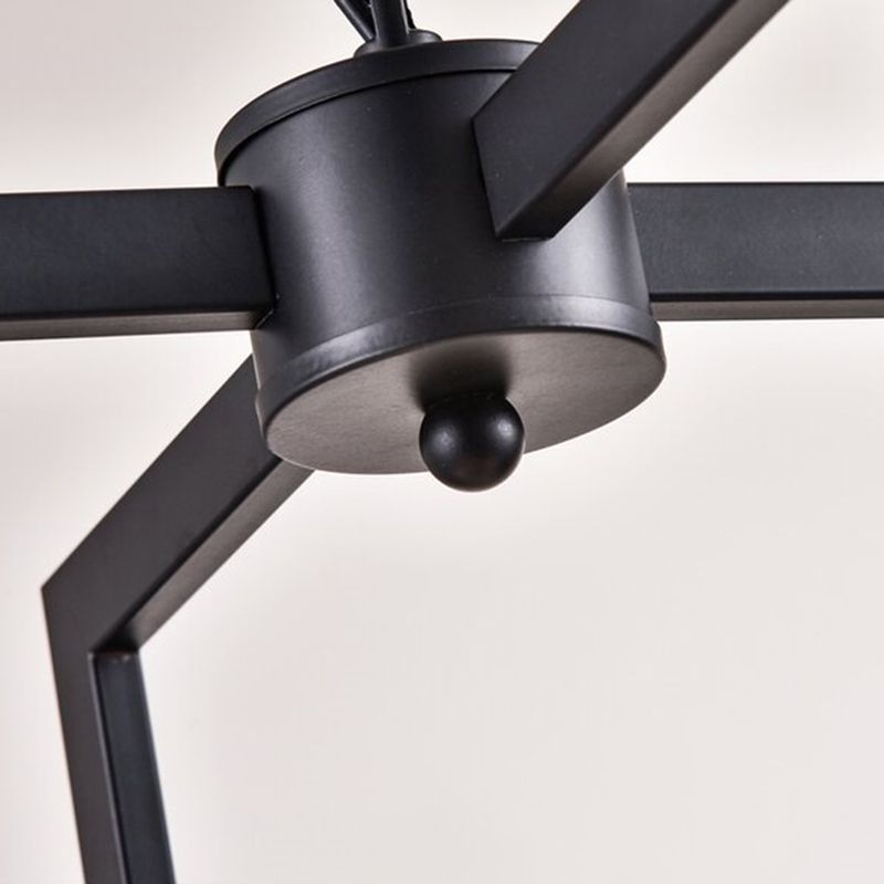 Luz de lámpara de araña de la jaula Iluminación colgante metálica industrial para restaurante