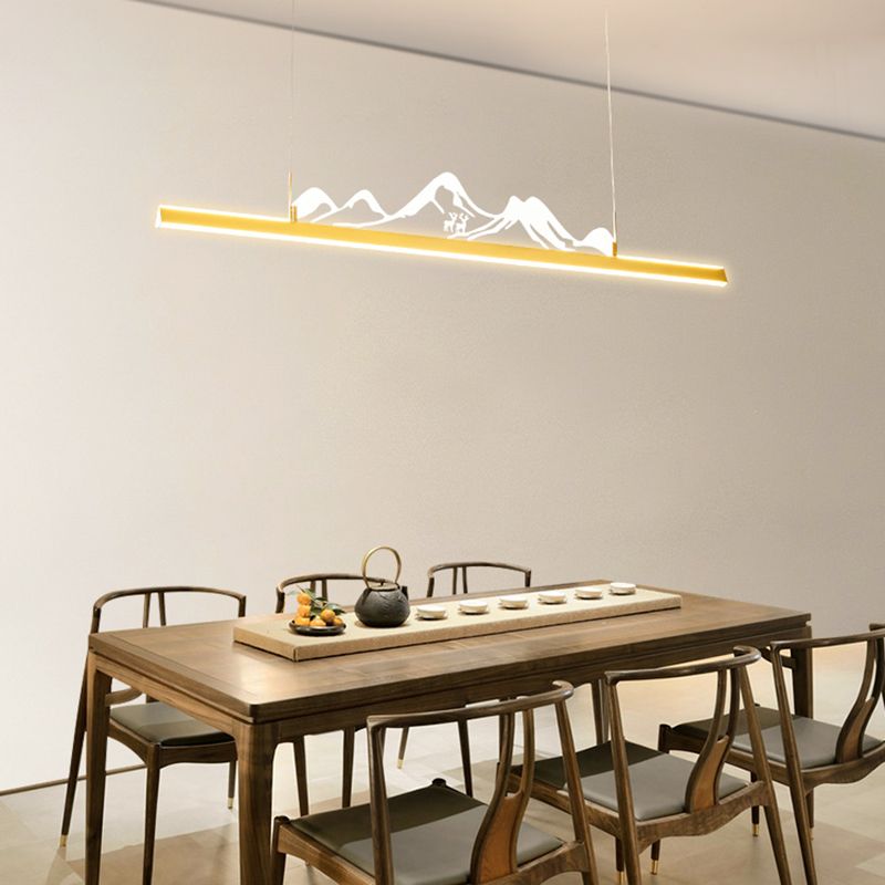 Iluminación moderna de iluminación LED acrílico Luz de luz para comedor para comedor
