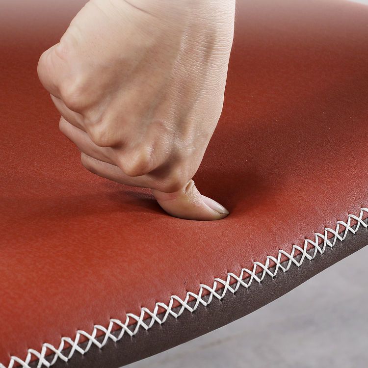 Chaise d'appoint de maison scandinave, chaise d'intérieur à oreilles en métal, sans accoudoirs, pour salle à manger