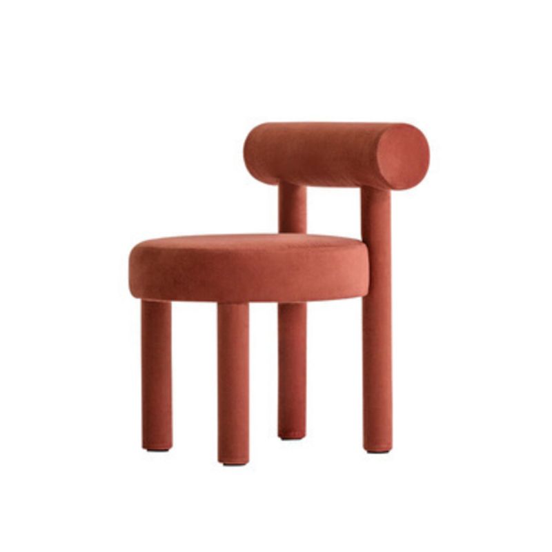 Upholstered Side Chair Open Back Dining Chair for Dining Room