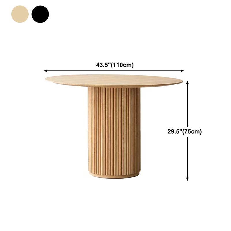 Modern Style Round Dining Table Solid Wood Dining Table for Home