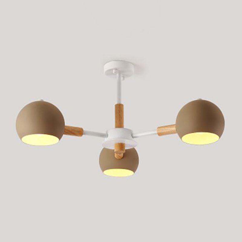 Living Room Chandelier Modern Multi Head Macron Hanging Fixture for Bedroom