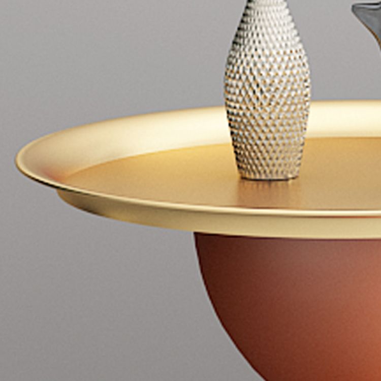 Mid-Century Modern Iron Coffee Cocktail Table Pedestal Cocktail Table