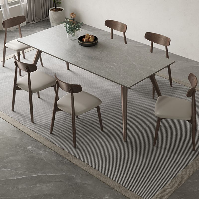 Modern Style Furniture Rectangle Stone Dining Room Table for Kitchen