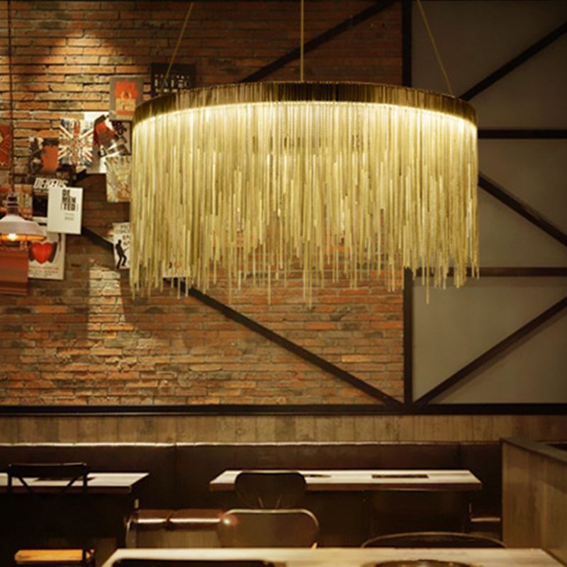 Luci a sospensione a sospensione per il ristorante per ristorante per ristorante per ristorante le luci del soffitto a sospensione di lampadaria circolare contemporanea per ristorante