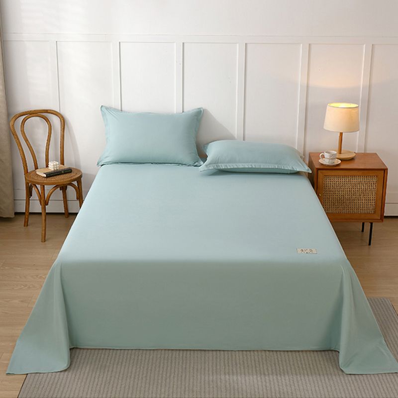 Bed Sheet Solid Color Breathable Skin-friendly Non-pilling Bed Sheet Set