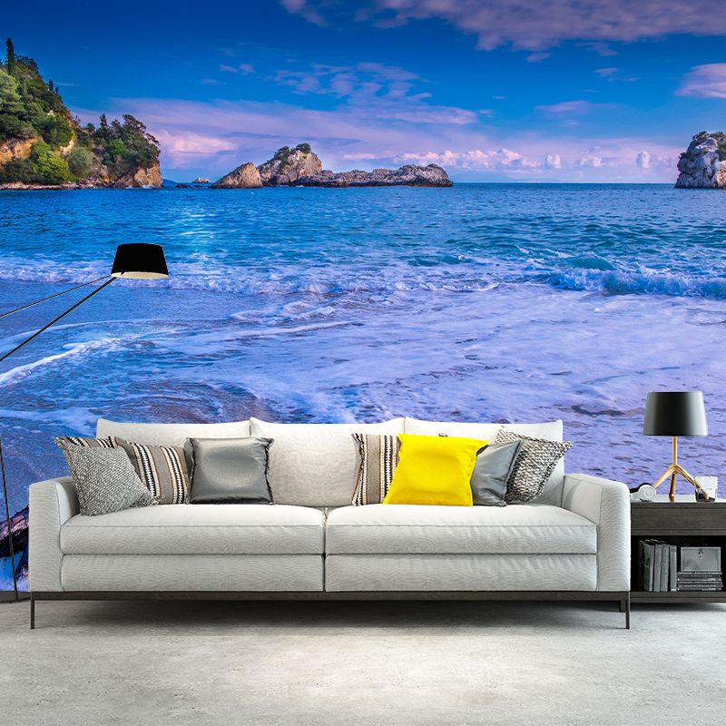 Boundless Sea Wall Mural Wallpaper Stain Resistant Wall Decor for Room