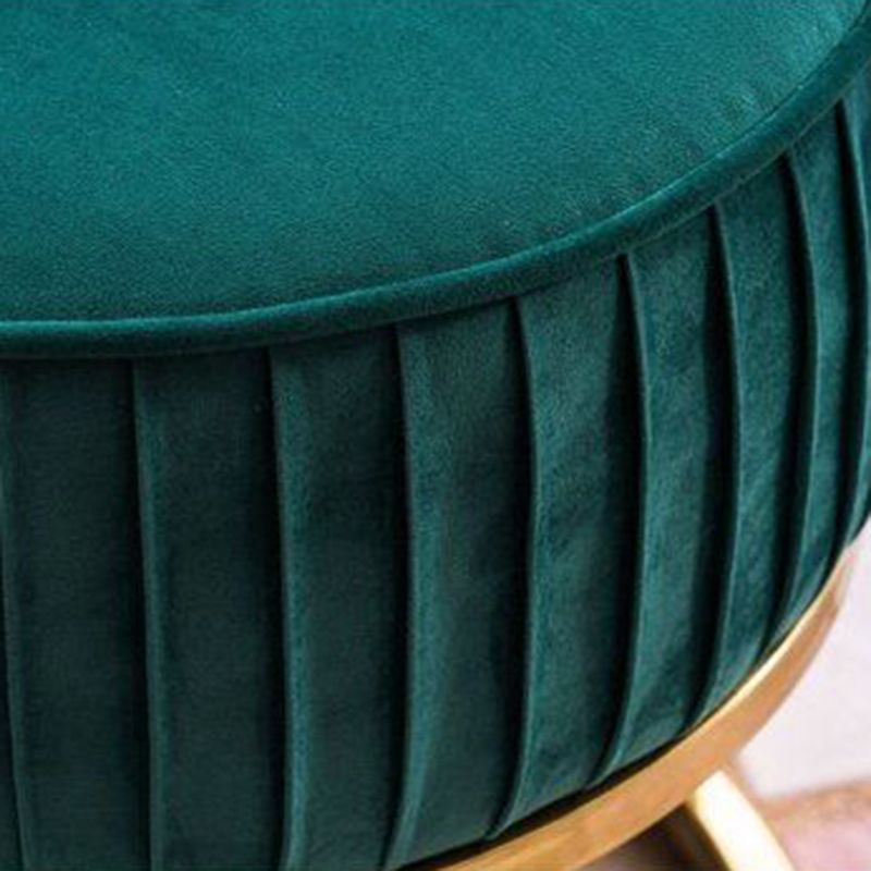 Contemporary Velvet Sofa with Swen Pillow Back and Slopped Arm
