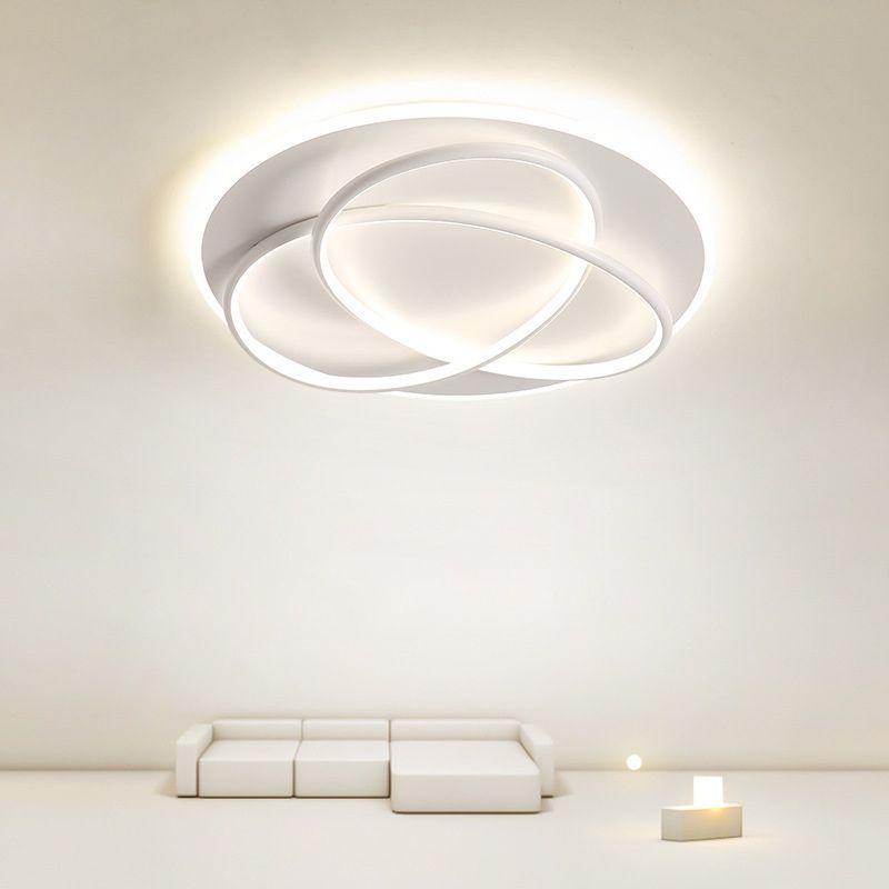Modern Style Linear Shape Ceiling Lighting Metal 2 Light Ceiling Light for Bedroom