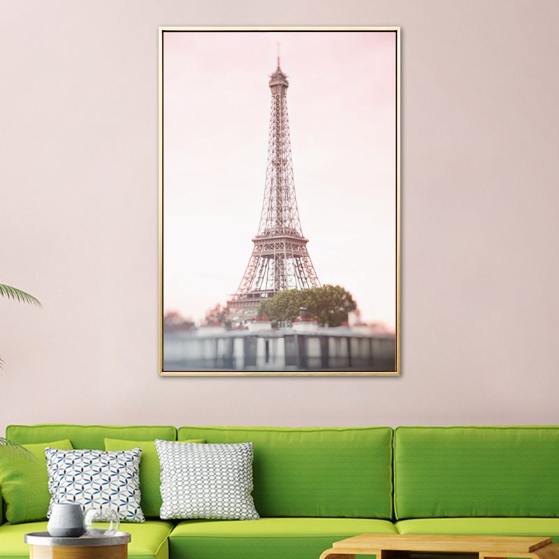 Architecture Painting for Girls Bedroom in Pastel Color, Multiple Sizes Available