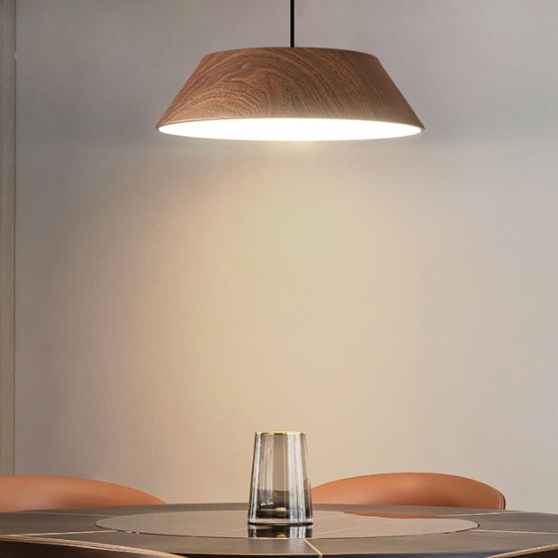 Geometric Shape Metal Hanging Light Modern 1 Light Hanging Mount Light Fixtures in Brown