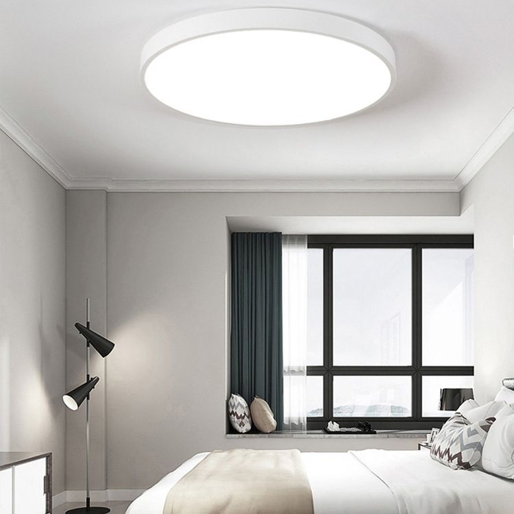 Moderne einfache dünne runde LED Deckenleuchte Acryl Schmiedeeisen Deckenleuchte Licht für Schlafzimmer